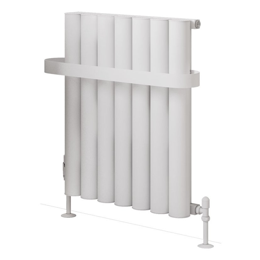 Burford 600 x 485 Aluminium Radiator Matt White