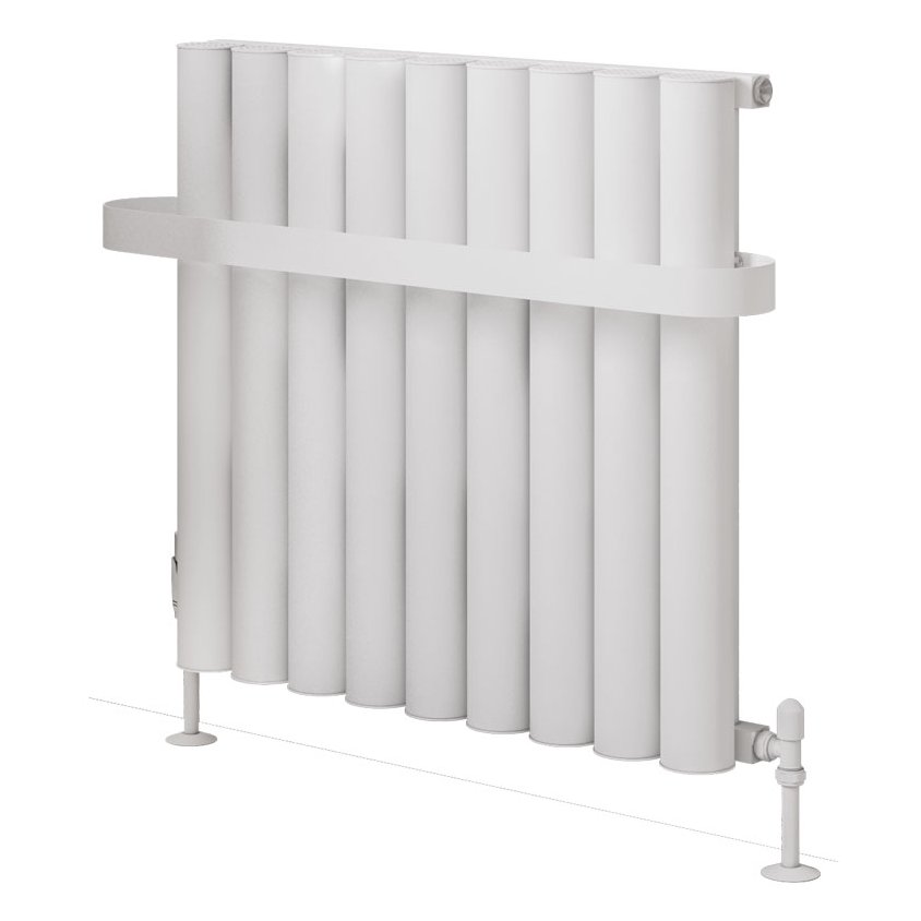 Burford 600 x 625 Aluminium Radiator Matt White