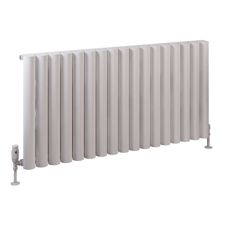Burford 600 x 1185 Aluminium Radiator Matt White