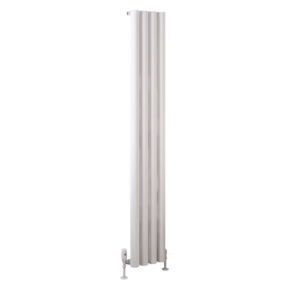 Burford 1800 x 275 Aluminium Radiator Matt White