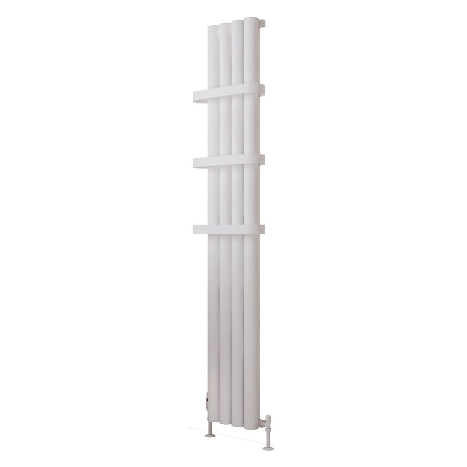 Burford 1800 x 275 Aluminium Radiator Matt White