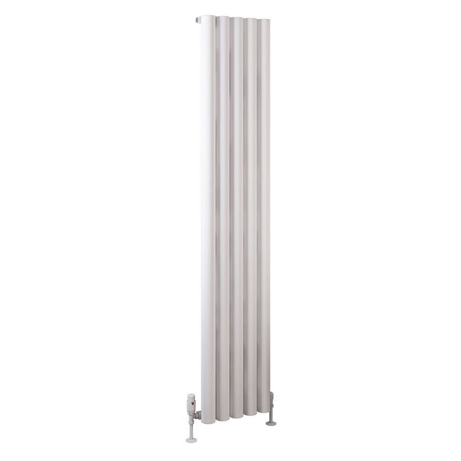 Burford 1800 x 345 Aluminium Radiator Matt White