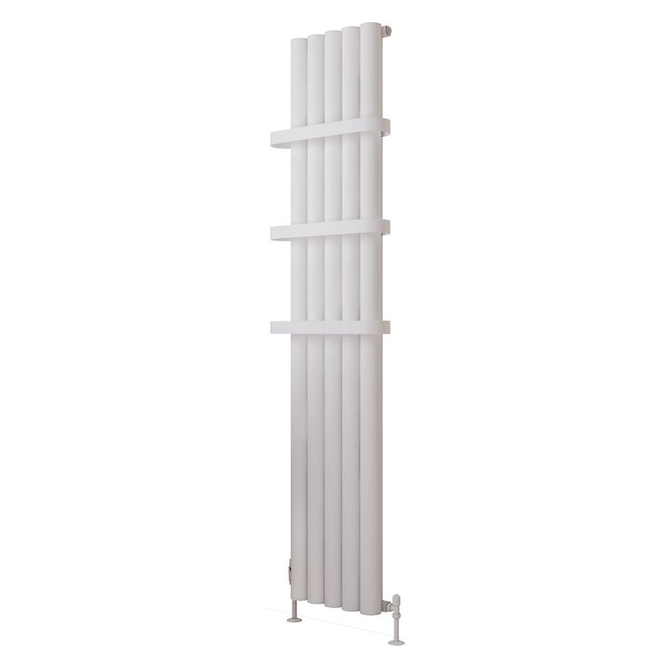 Burford 1800 x 345 Aluminium Radiator Matt White