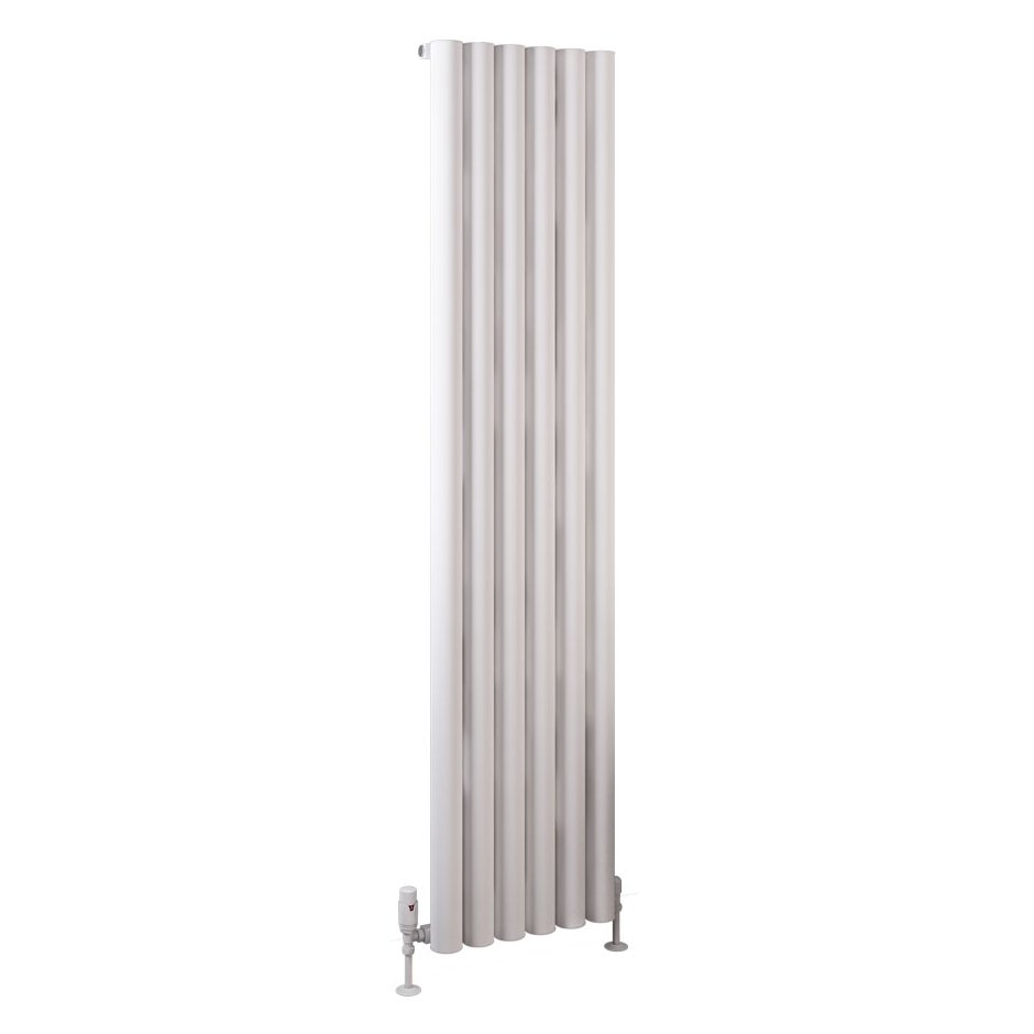 Burford 1800 x 415 Aluminium Radiator Matt White