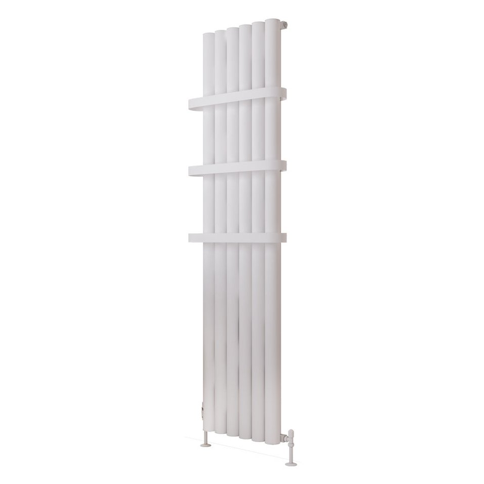 Burford 1800 x 415 Aluminium Radiator Matt White