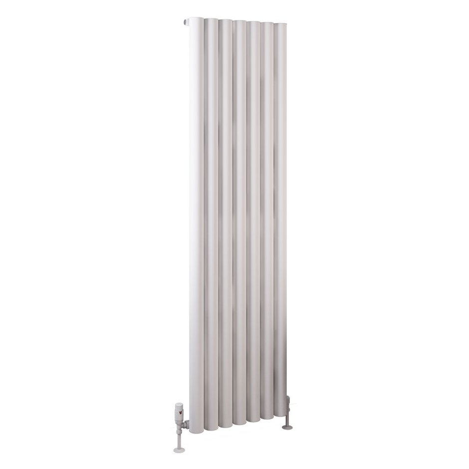 Burford 1800 x 485 Aluminium Radiator Matt White