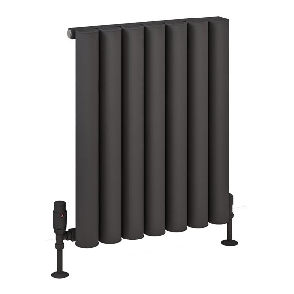Burford 600 x 485 Aluminium Radiator Matt Anthracite