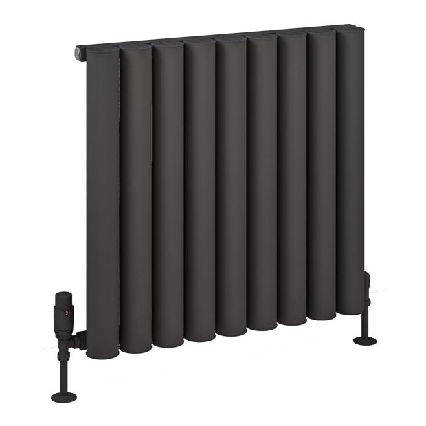 Burford 600 x 625 Aluminium Radiator Matt Anthracite