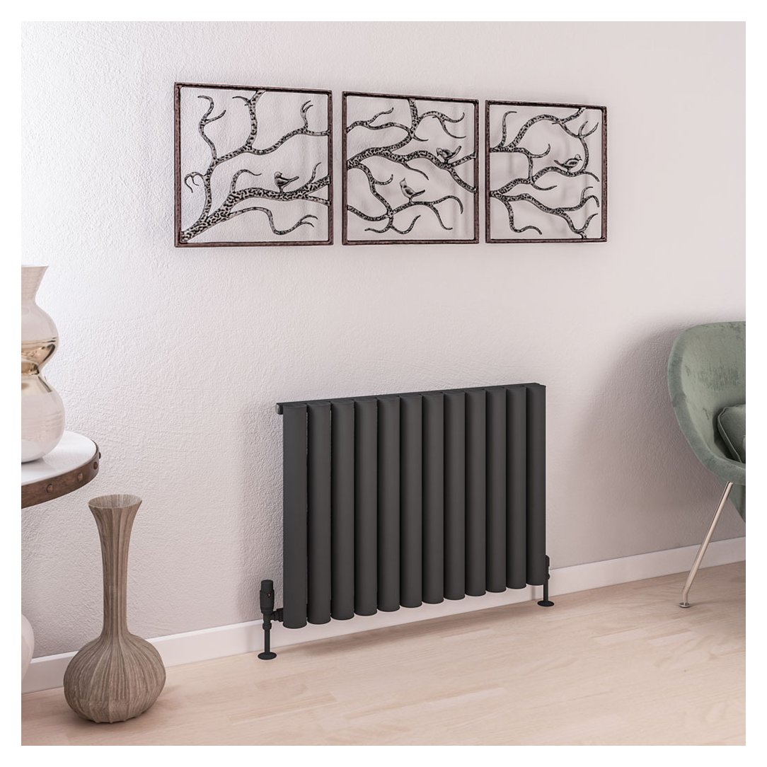 Burford 600 x 835 Aluminium Radiator Matt Anthracite
