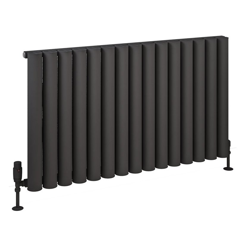 Burford 600 x 1045 Aluminium Radiator Matt Anthracite