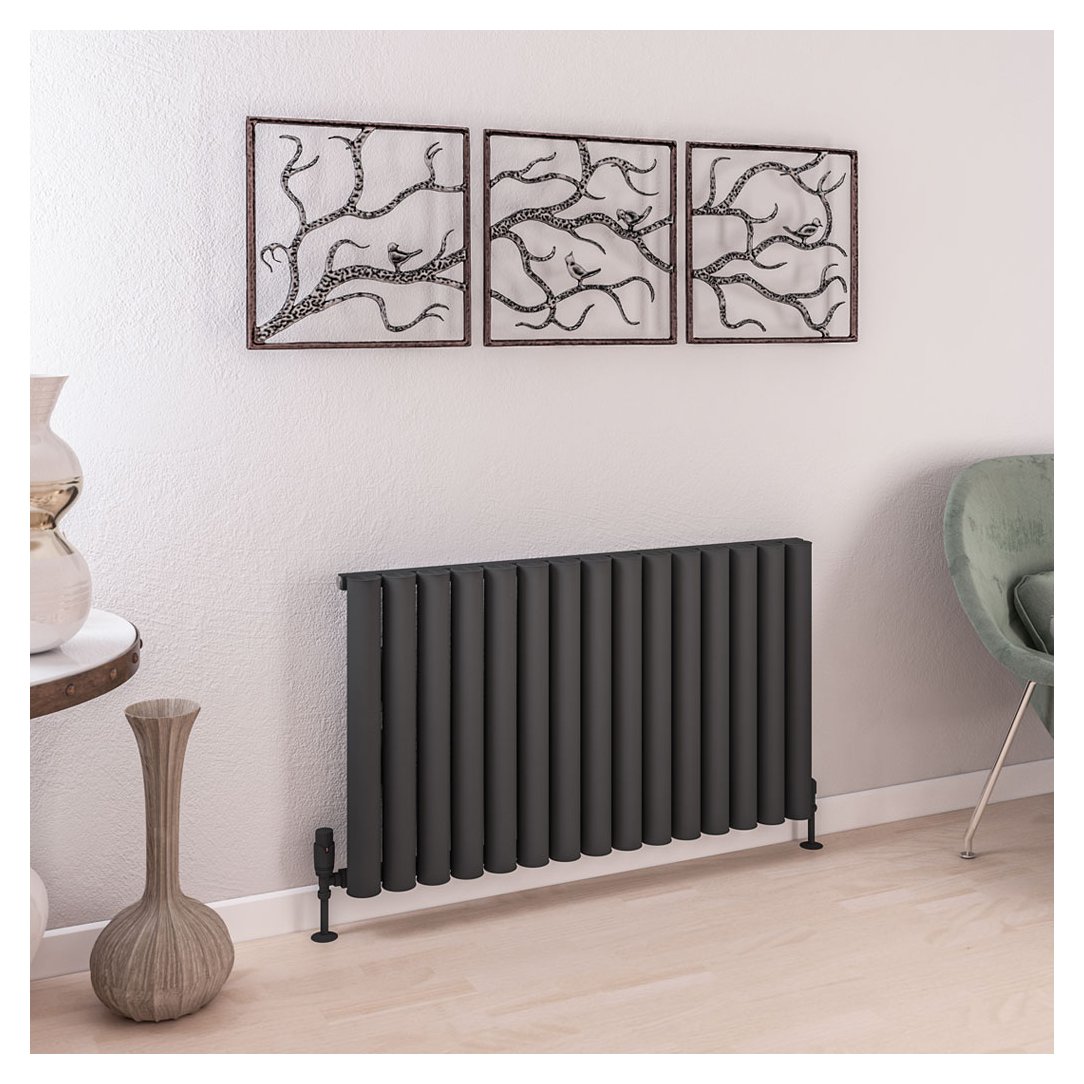 Burford 600 x 1045 Aluminium Radiator Matt Anthracite