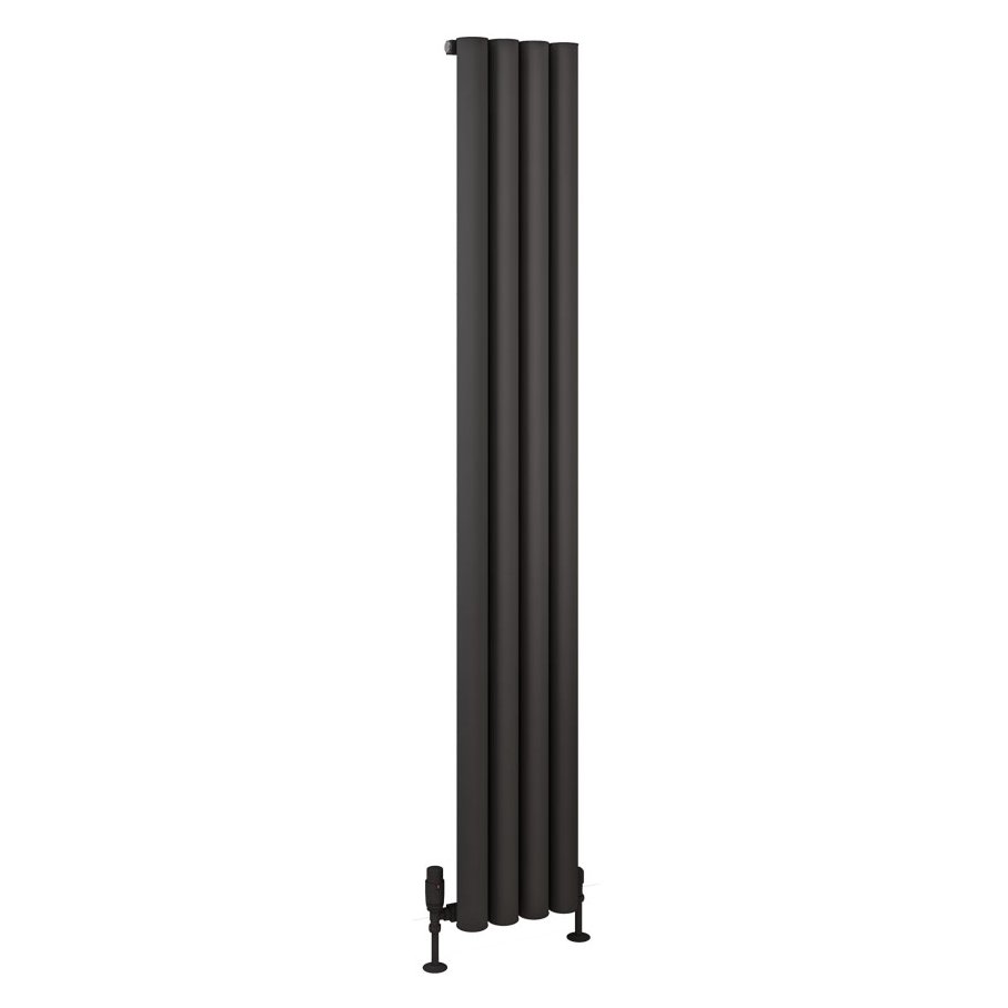 Burford 1800 x 275 Aluminium Radiator Matt Anthracite