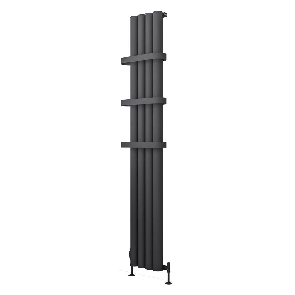 Burford 1800 x 275 Aluminium Radiator Matt Anthracite