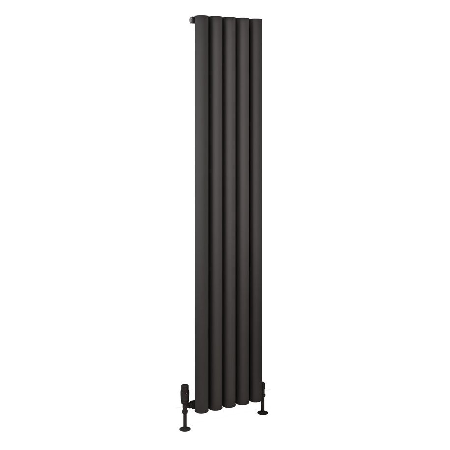 Burford 1800 x 345 Aluminium Radiator Matt Anthracite