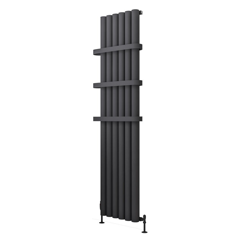 Burford 1800 x 415 Aluminium Radiator Matt Anthracite