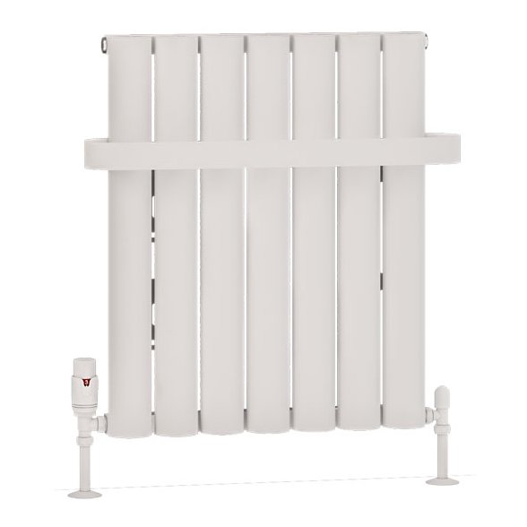 Kelmscott 600 x 485 Aluminium Radiator Matt White