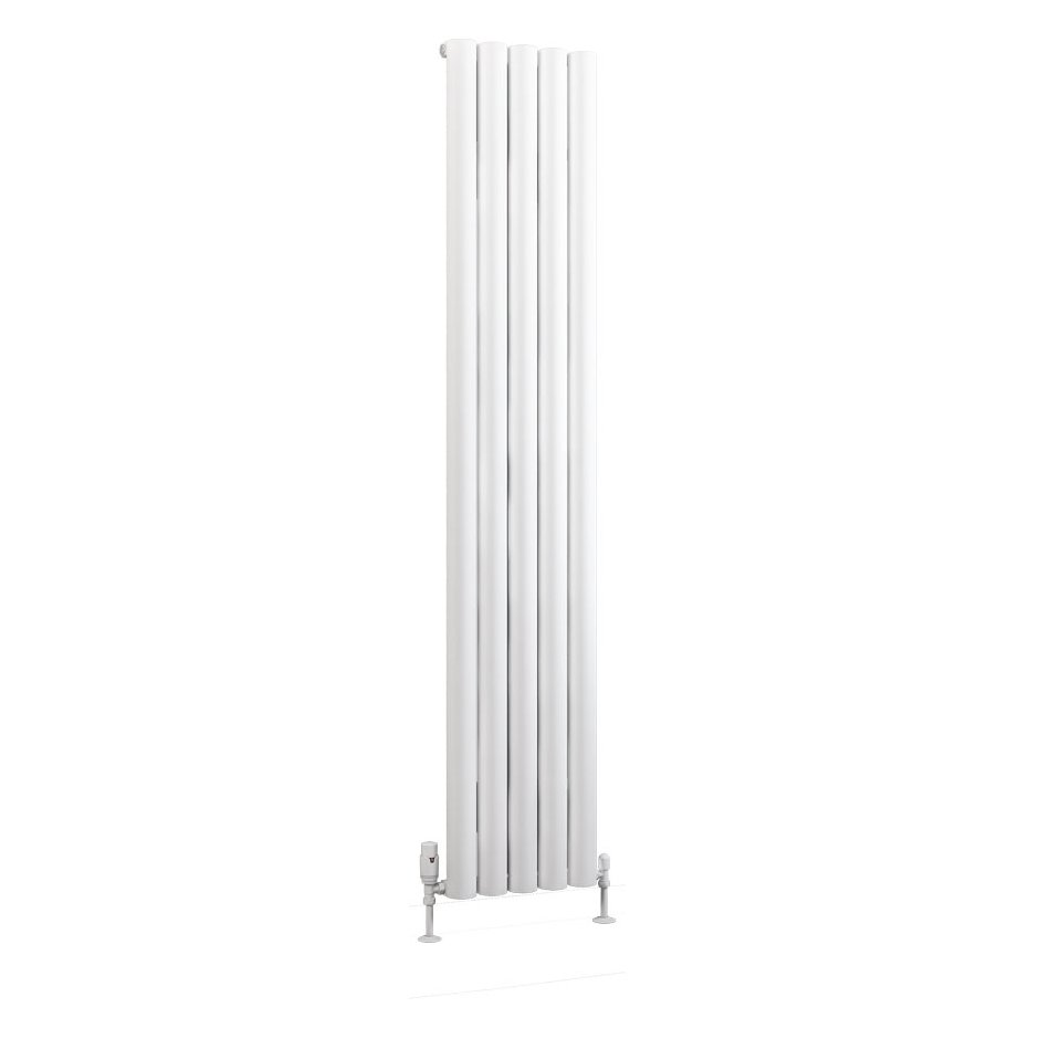 Kelmscott 1800 x 345 Aluminium Radiator Matt White