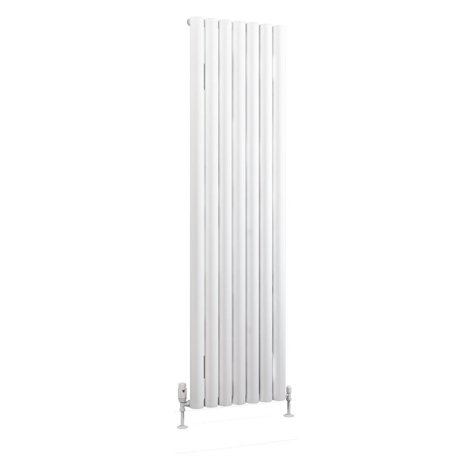 Kelmscott 1800 x 485 Aluminium Radiator Matt White