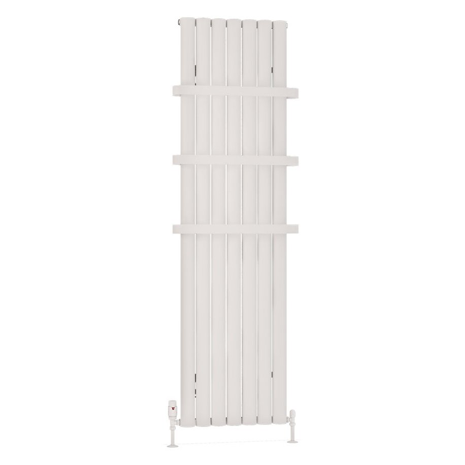 Kelmscott 1800 x 485 Aluminium Radiator Matt White