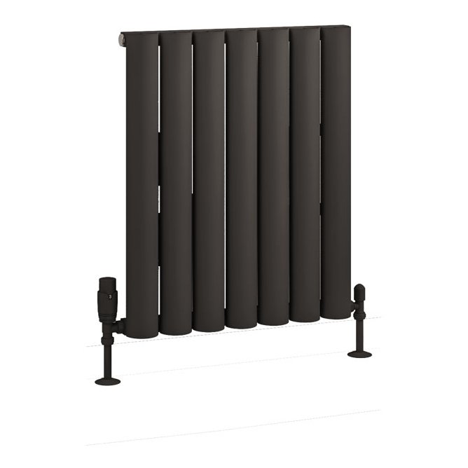 Kelmscott 600 x 485 Aluminium Radiator Matt Anthracite