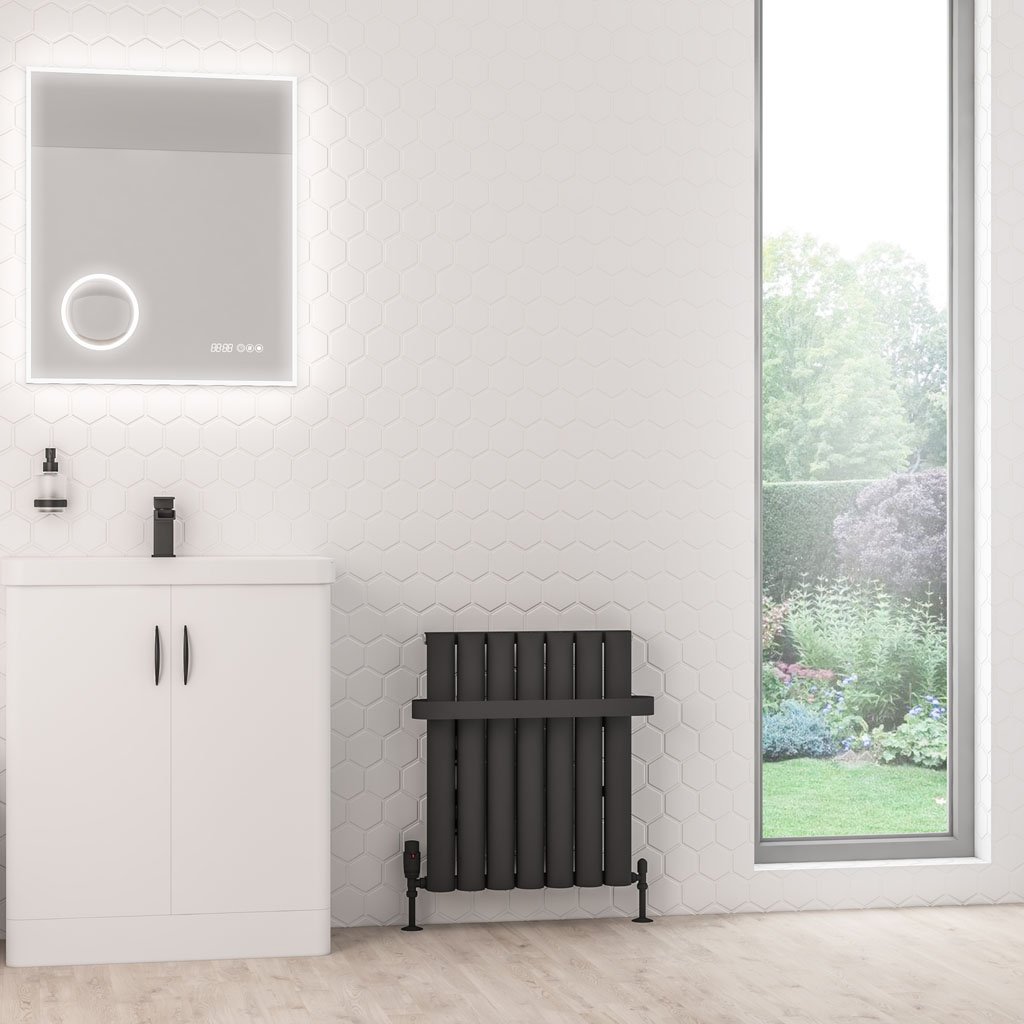 Kelmscott 600 x 485 Aluminium Radiator Matt Anthracite
