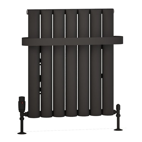 Kelmscott 600 x 485 Aluminium Radiator Matt Anthracite