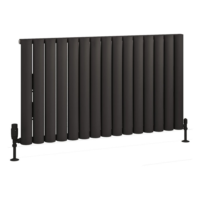 Kelmscott 600 x 1045 Aluminium Radiator Matt Anthracite