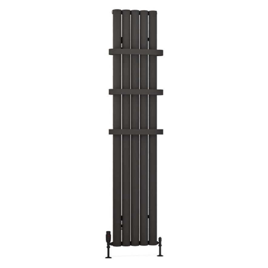 Kelmscott 1800 x 345 Aluminium Radiator Matt Anthracite