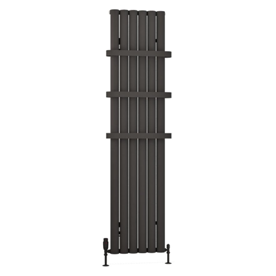 Kelmscott 1800 x 415 Aluminium Radiator Matt Anthracite
