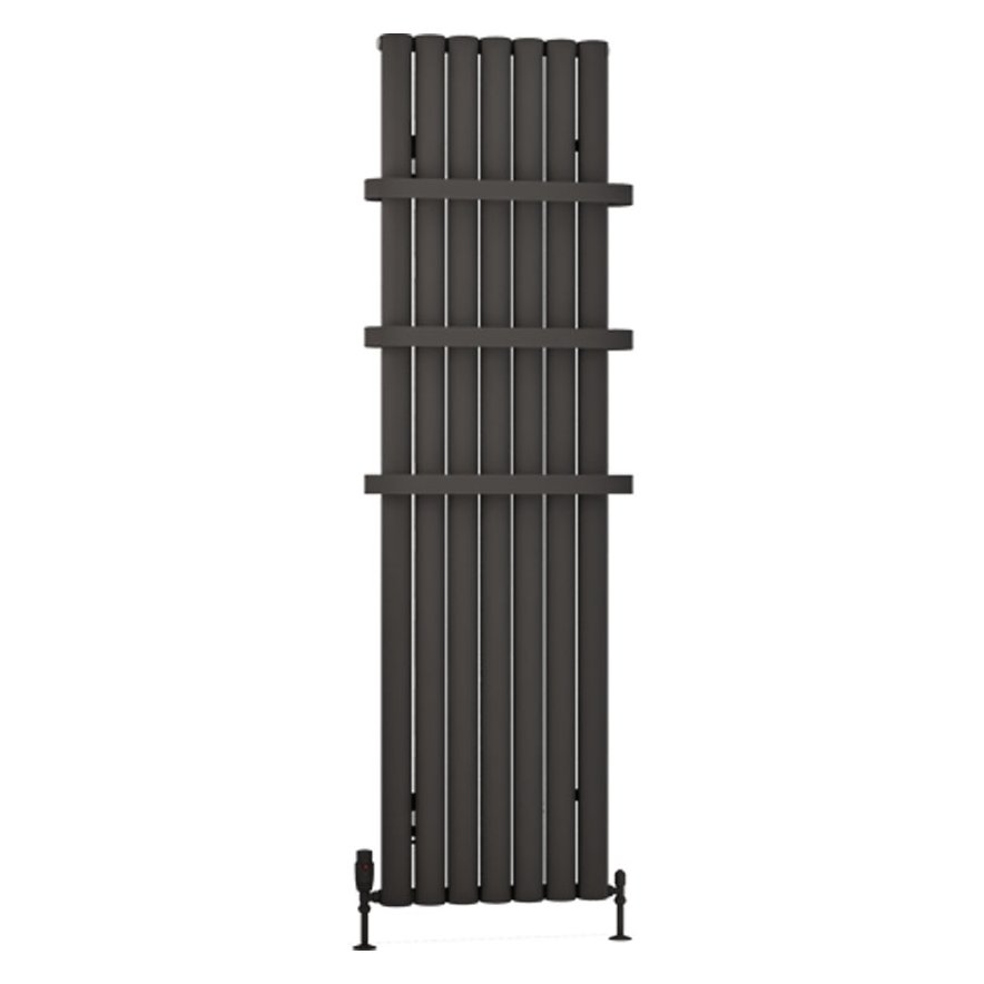Kelmscott 1800 x 485 Aluminium Radiator Matt Anthracite