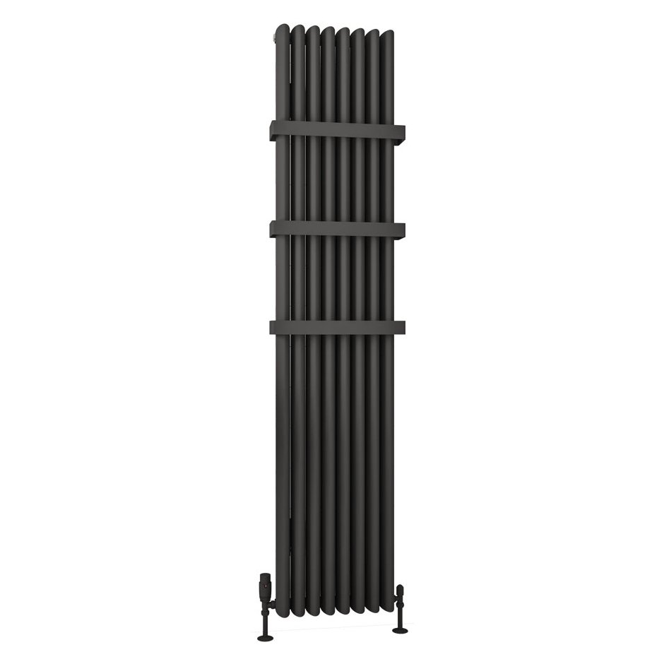 Witney 1800 x 375 Aluminium Radiator Matt Anthracite
