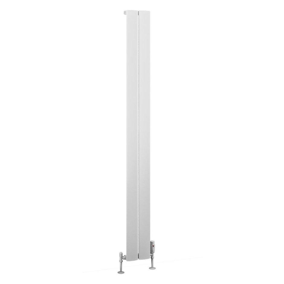 Malmesbury 1800 x 185 Aluminium Radiator Matt White