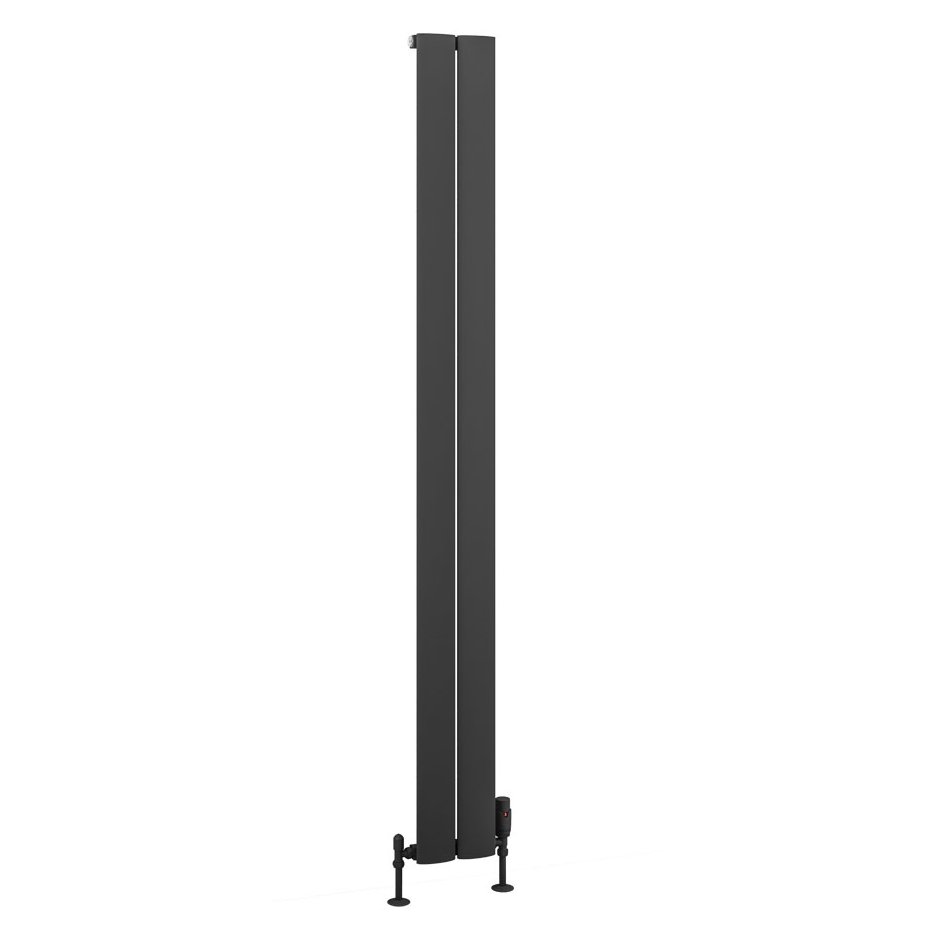 Malmesbury 1800 x 185 Aluminium Radiator Matt Anthracite
