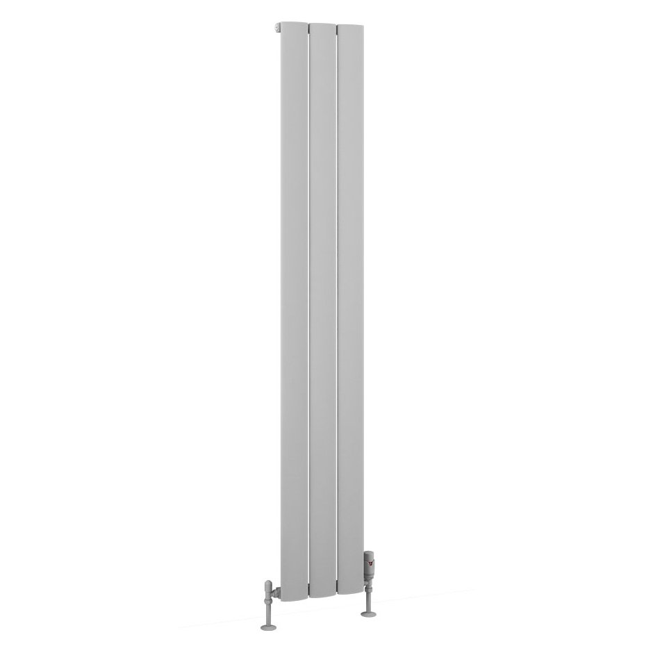 Malmesbury 1800 x 280 Aluminium Radiator Matt Grey