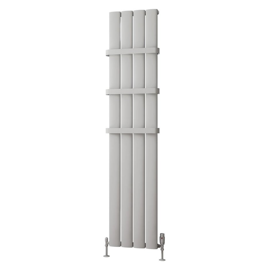 Malmesbury 1800 x 375 Aluminium Radiator Matt Grey