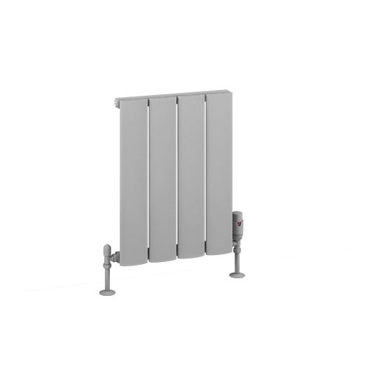 Eastbrook Malmesbury 500 x 375mm Aluminium Radiator Matt Grey + 1x Towel Hanger 375mm Matt Grey