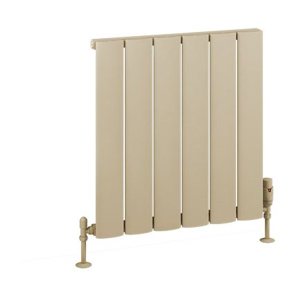 Malmesbury 600 x 565 Aluminium Radiator Matt Cappucino