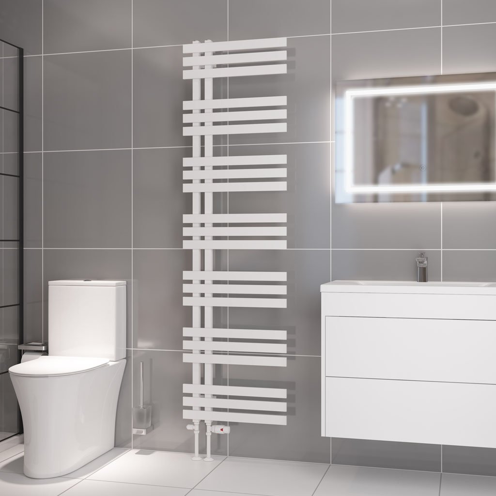Hurley 1800 x 500 Towel Rail Matt White