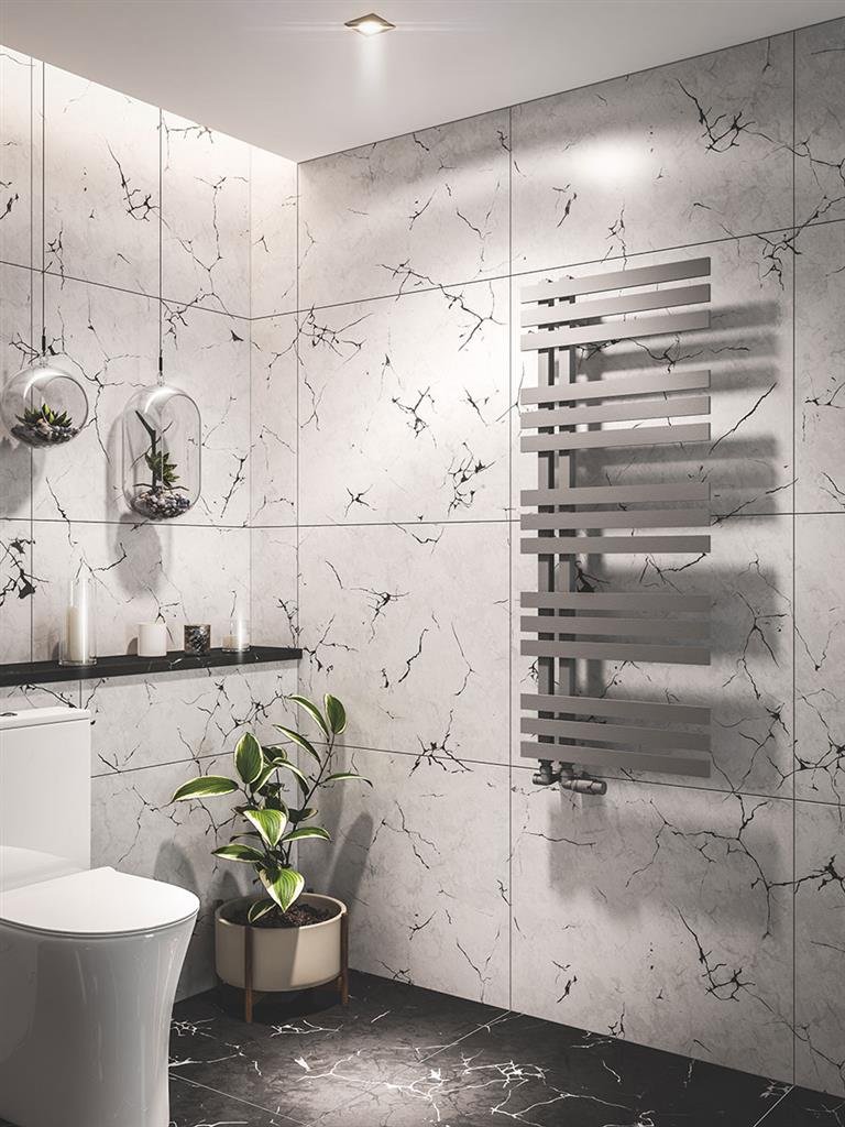 Hurley 1200 x 500 Towel Rail Matt Grey