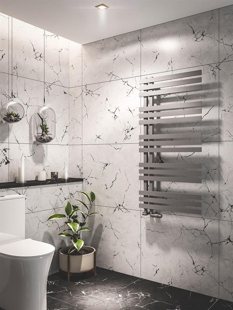 Hurley 1200 x 600 Towel Rail Matt Grey