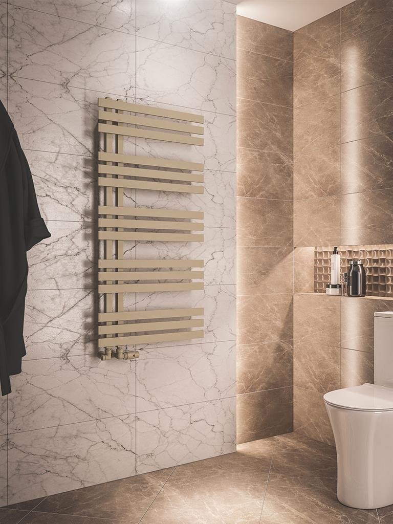 Hurley 1200 x 600 Towel Rail Matt Cappucino