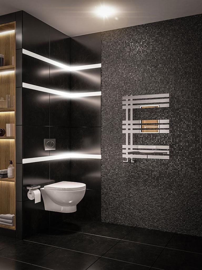 Hurley 800 x 600 Towel Rail Chrome