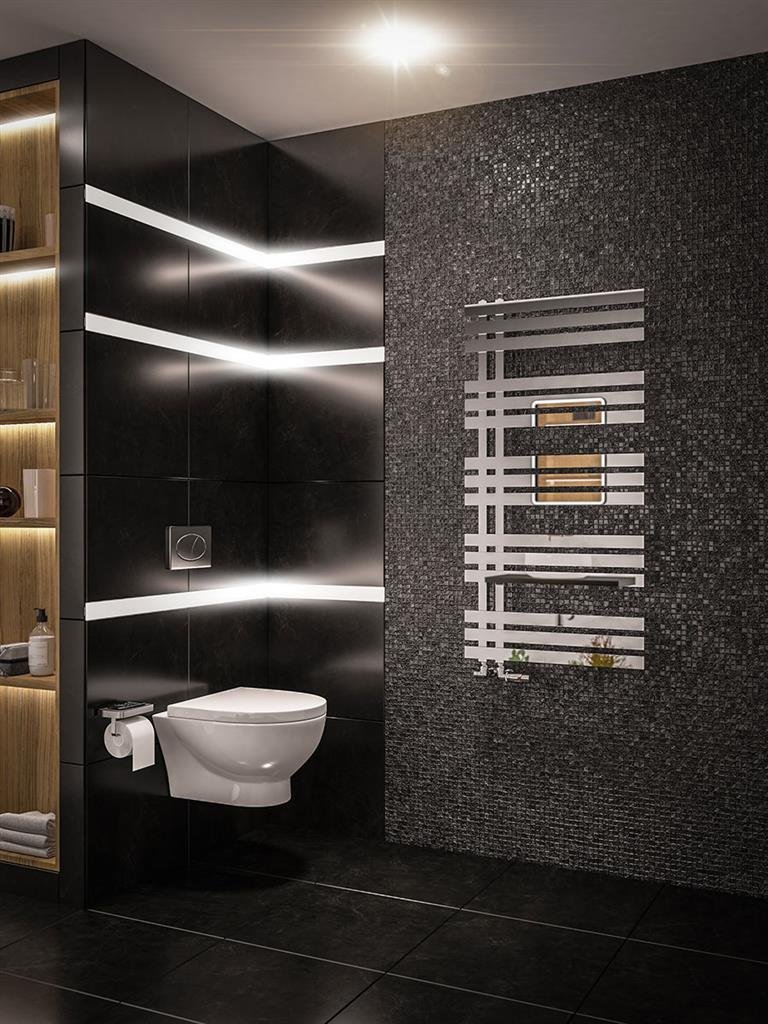 Hurley 1200 x 600 Towel Rail Chrome