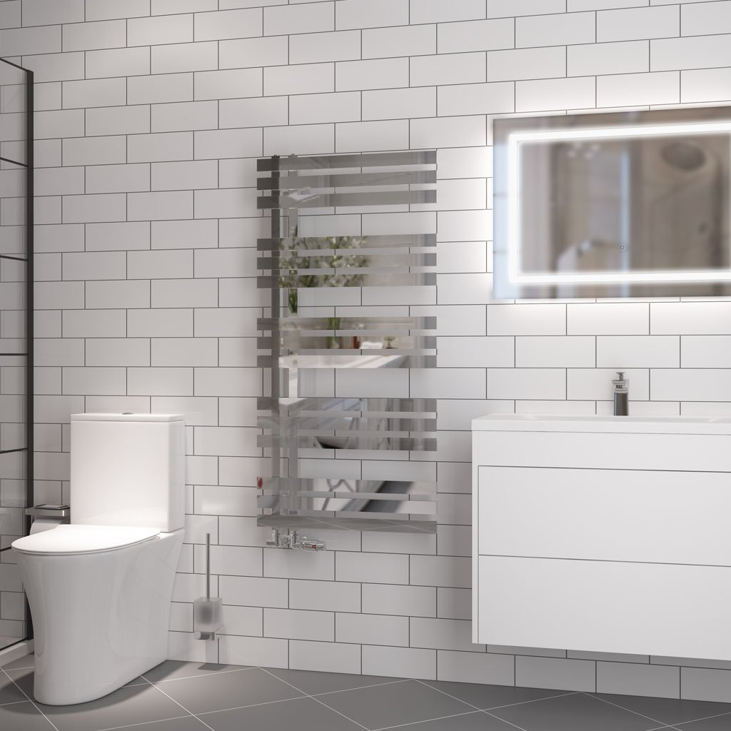 Hurley 1200 x 600 Towel Rail Chrome