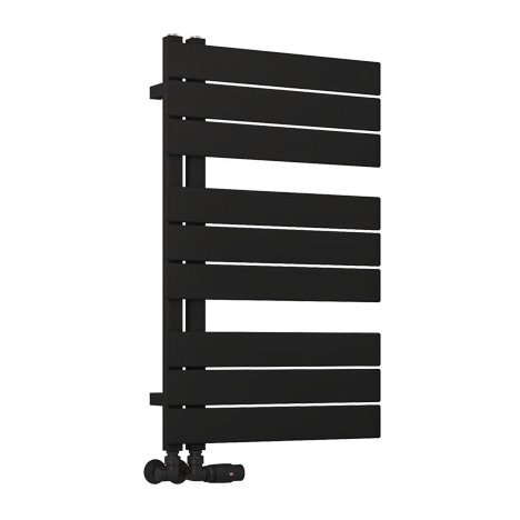 Helmsley 800 x 500 Towel Rail Matt Black