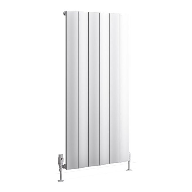 Fairford 1200 x 565 Aluminium Radiator Matt White