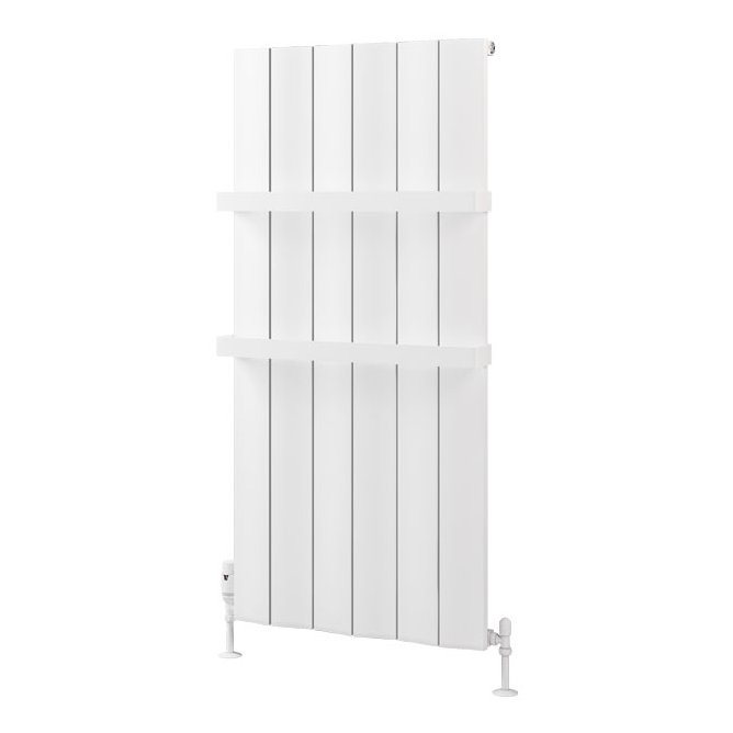 Fairford 1200 x 565 Aluminium Radiator Matt White