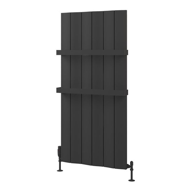Fairford 1200 x 565 Aluminium Radiator Matt Anthracite