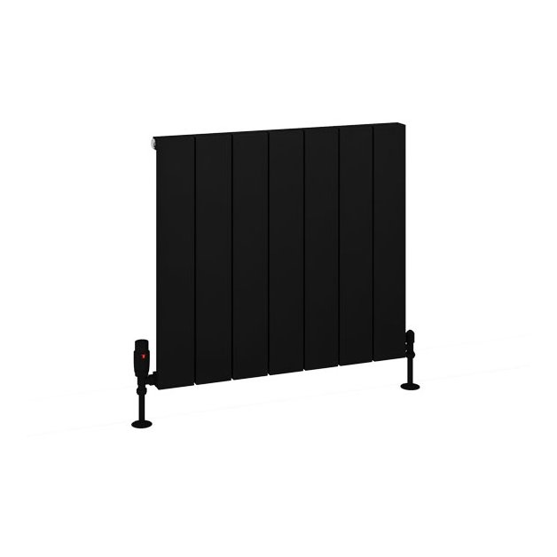 Charlton 600 x 660 Aluminium Radiator Matt Black