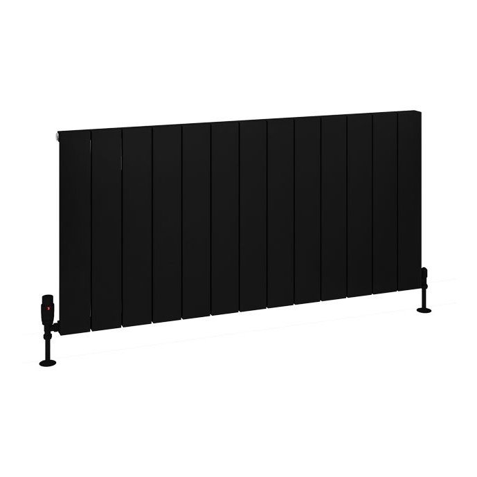 Charlton 600 x 1230 Aluminium Radiator Matt Black